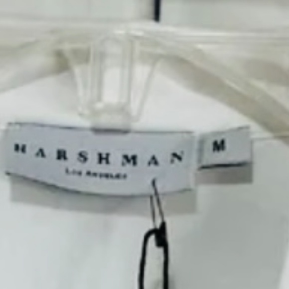 NWT Harshman Crisp White Button Down Tunic Shirt Medium - Picture 6 of 6